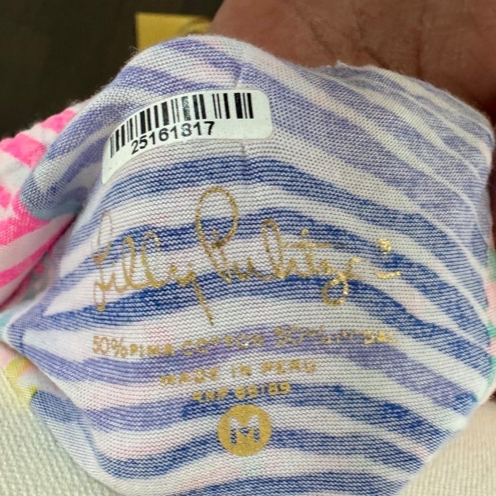 Lilly Pulitzer Rilo Ruffle Tube Top in Roar of the Seas size Medium - Picture 4 of 7